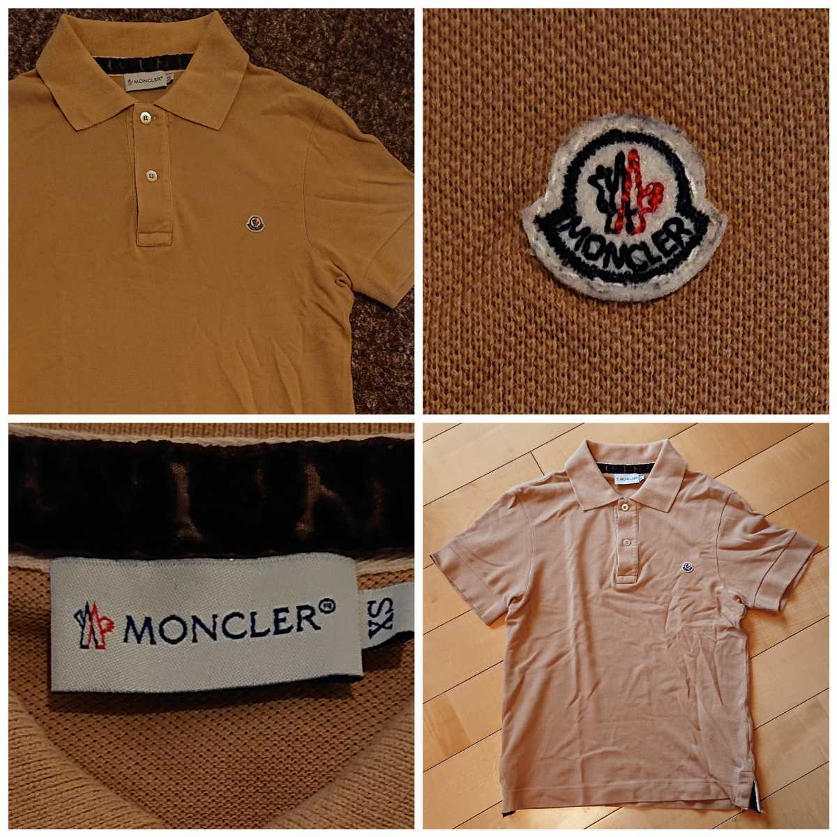 【HOT，限定SALE】 MONCLER モンクレール ポロシャツ 半袖シャツ キャメル メンズ 男性用 サイズXS 綿 コットン 100% 六本木エストネーション 購入品(その他)｜売買されたオークション情報、yahooの商品情報をアー 男性用