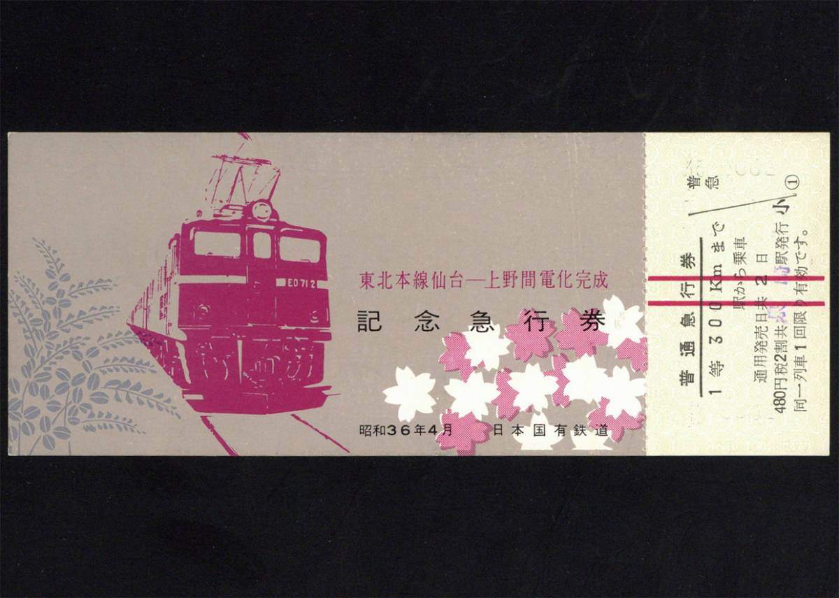 東北本線全線開通120周年記念入場券 東北本線全線開通120周年記念入場