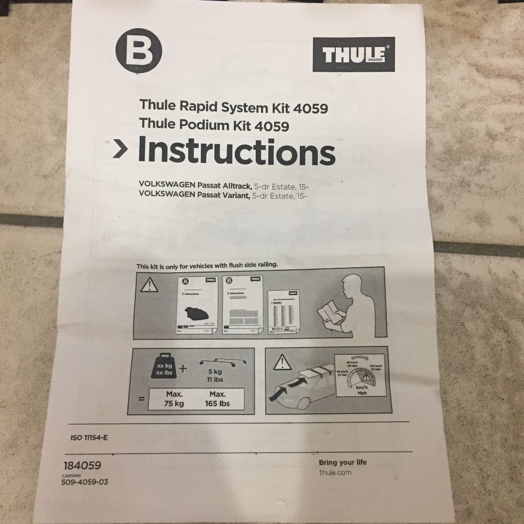 送料込み フォルクスワーゲン　パサートヴァリアント スーリー kit 4059 _5