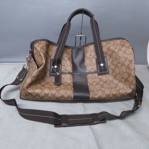 美品 COACH コーチ F77278 2wayボストンバッグ ショルダーベルト付