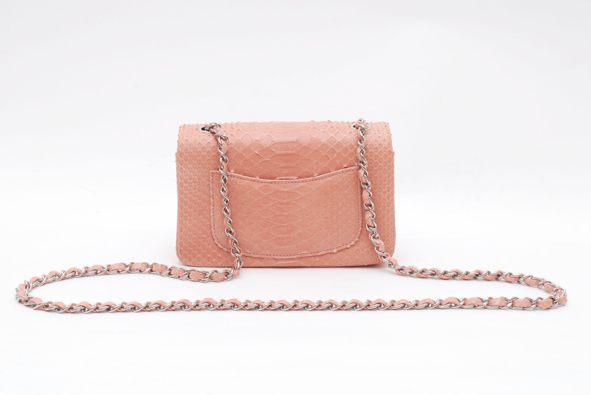 7 1円スタート 極美品 シャネル CHANEL パイソン ミニマトラッセ 