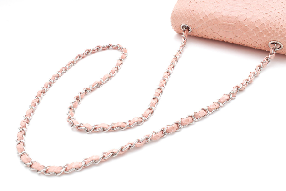 7 1円スタート 極美品 シャネル CHANEL パイソン ミニマトラッセ 