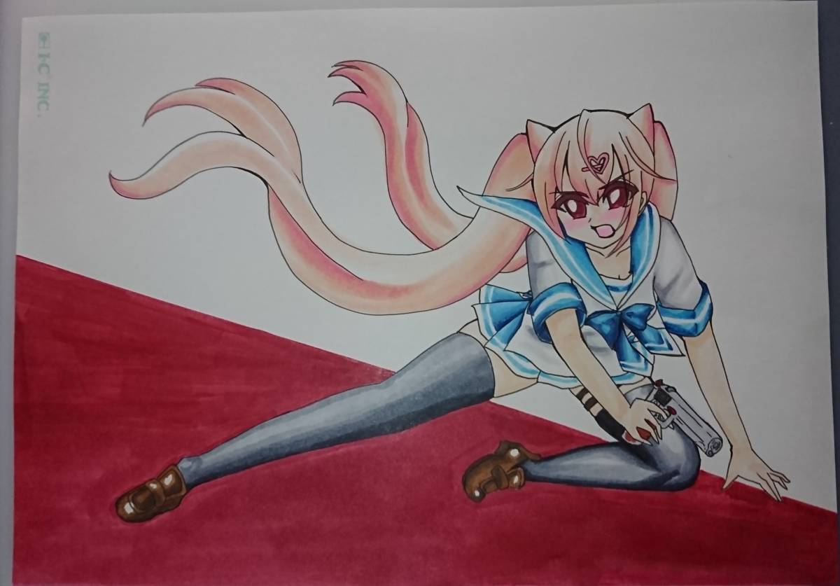 手描き同人イラスト05 04 緋弾のアリアaa 神崎 H アリア 夏服 制服 漫画原稿用紙 手描きイラスト 売買されたオークション情報 Yahooの商品情報をアーカイブ公開 オークファン Aucfan Com