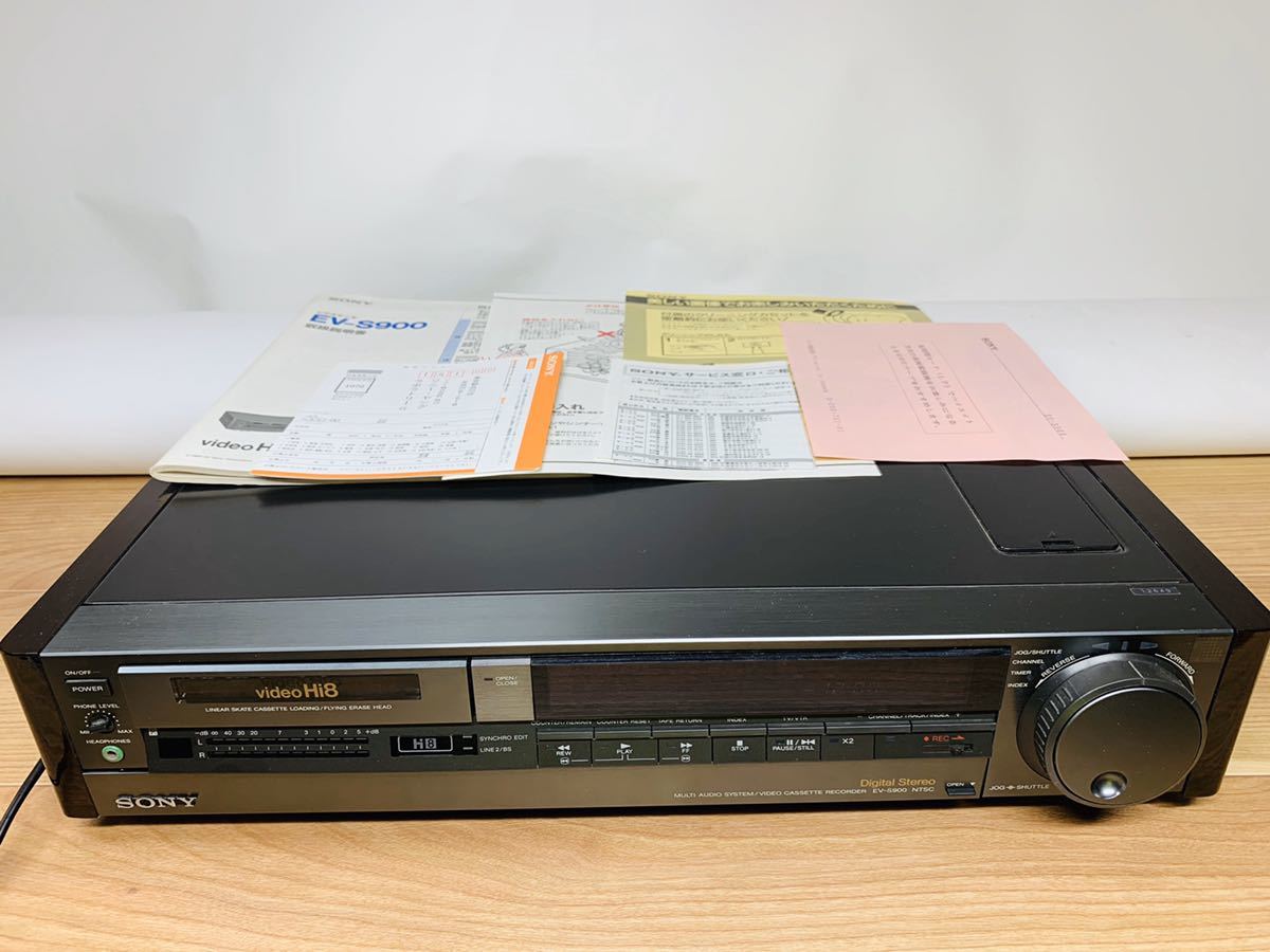 ジャンク / SONY / EV-S900 / Hi8ビデオカセットレコーダー / 通電OK / パーツ取り EV-S900 SONY Hi8 カセット レコーダー 映像