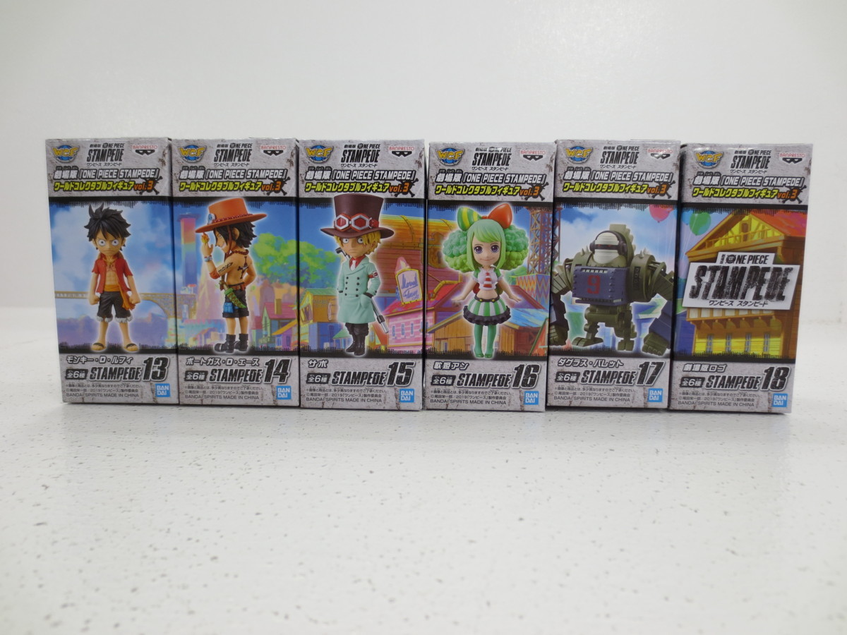バンプレスト Wcf ワーコレ ワンピース フィギュア Stampede スタンピード Vol 3 全6種セット ルフィ エース サボ バレット ロゴ One Piece 売買されたオークション情報 Yahooの商品情報をアーカイブ公開 オークファン Aucfan Com