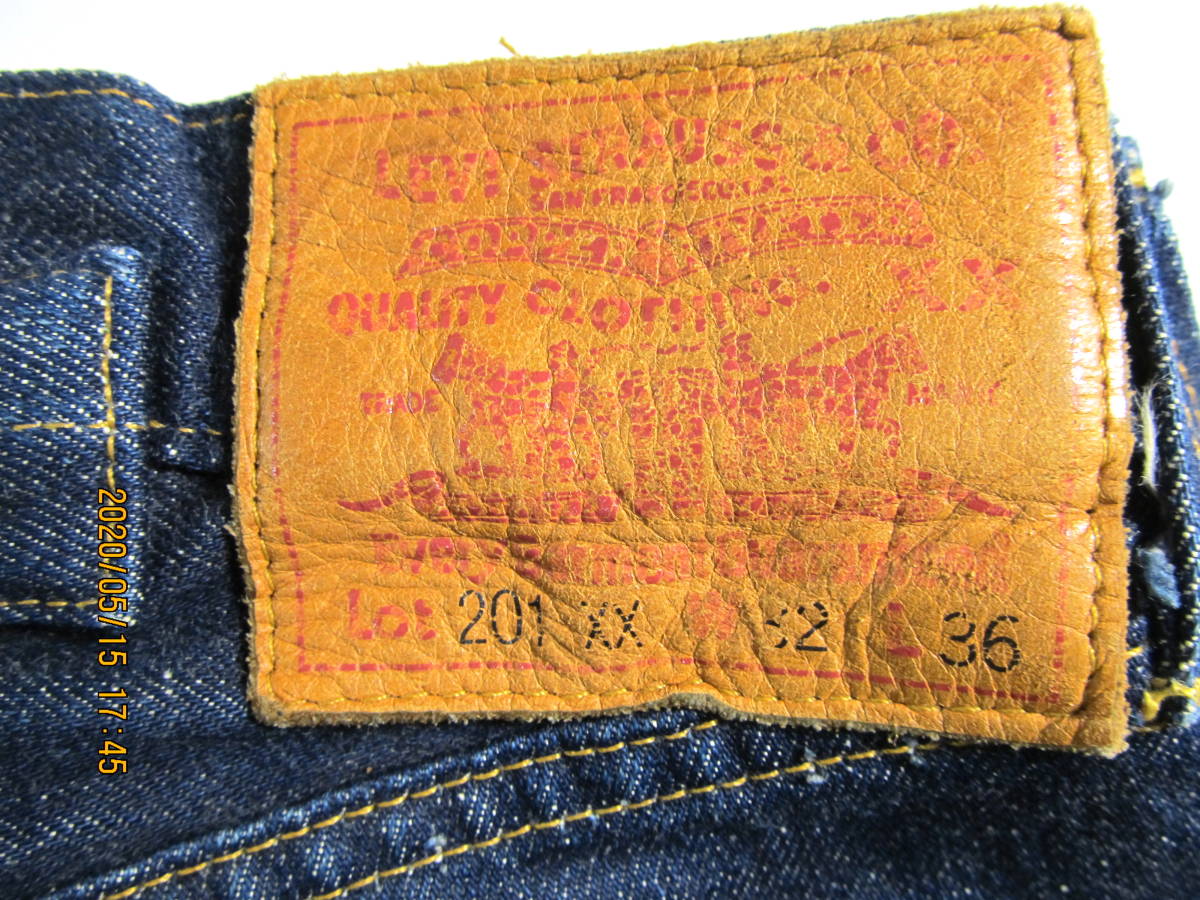 リーバイス ジーンズ 201XX LEVI'S ビンテージ 32x36 USA 米国製