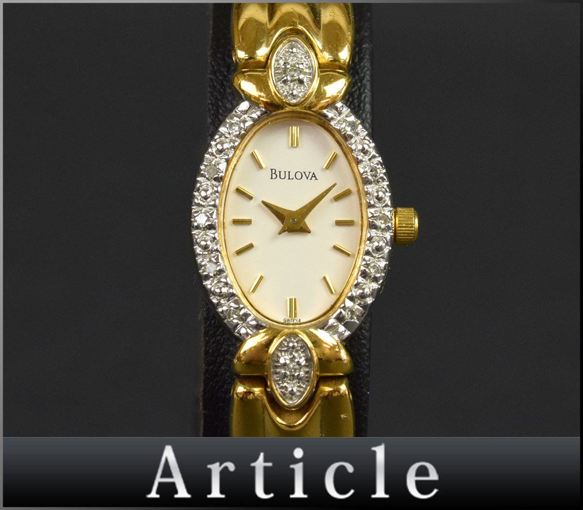 84943◇電池交換済 BULOVA ブローバ/ レディースウォッチ 腕時計 