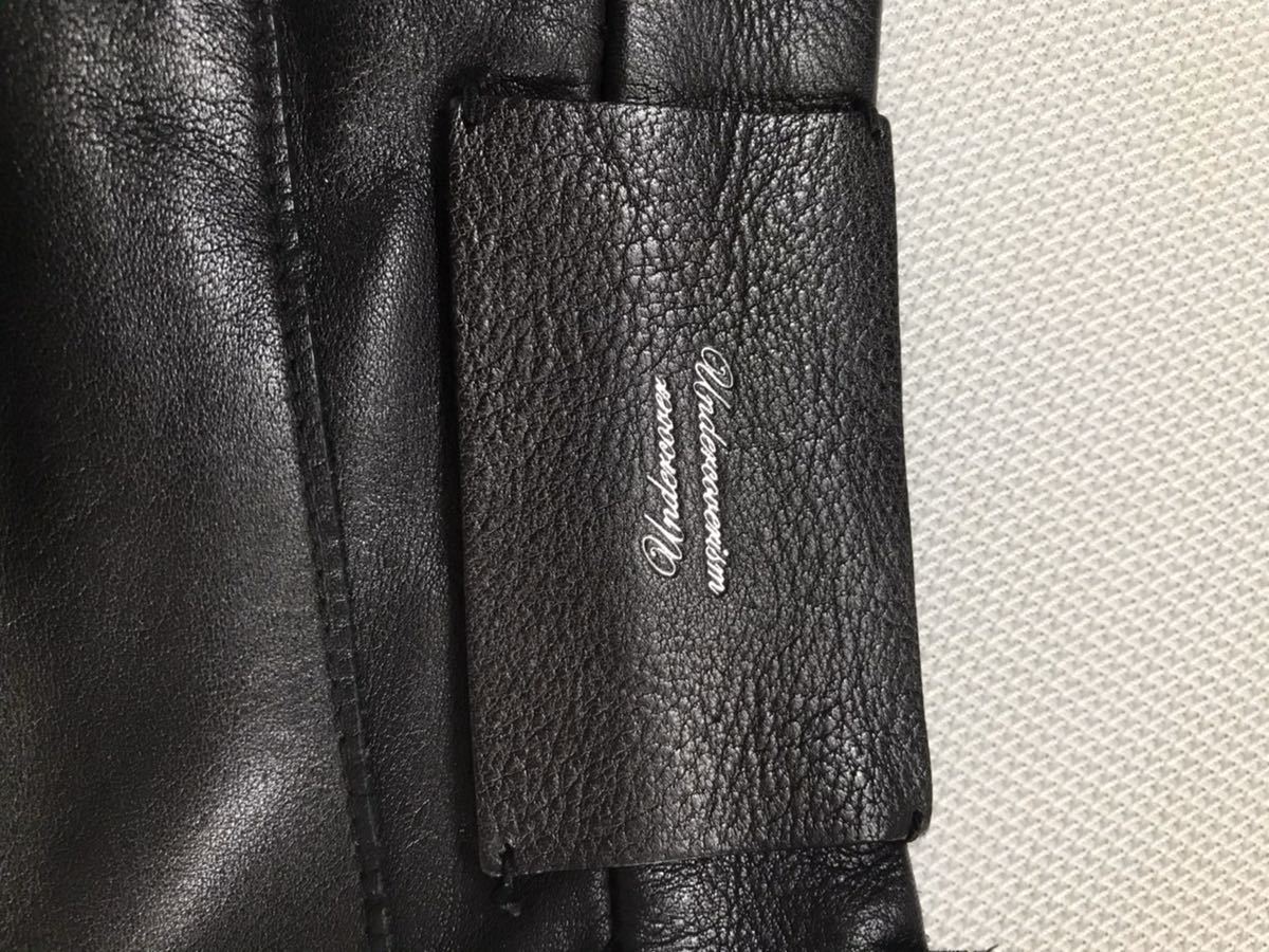 ジョニオ着用 アンダーカバー undercover レザー切り替えクロップド 