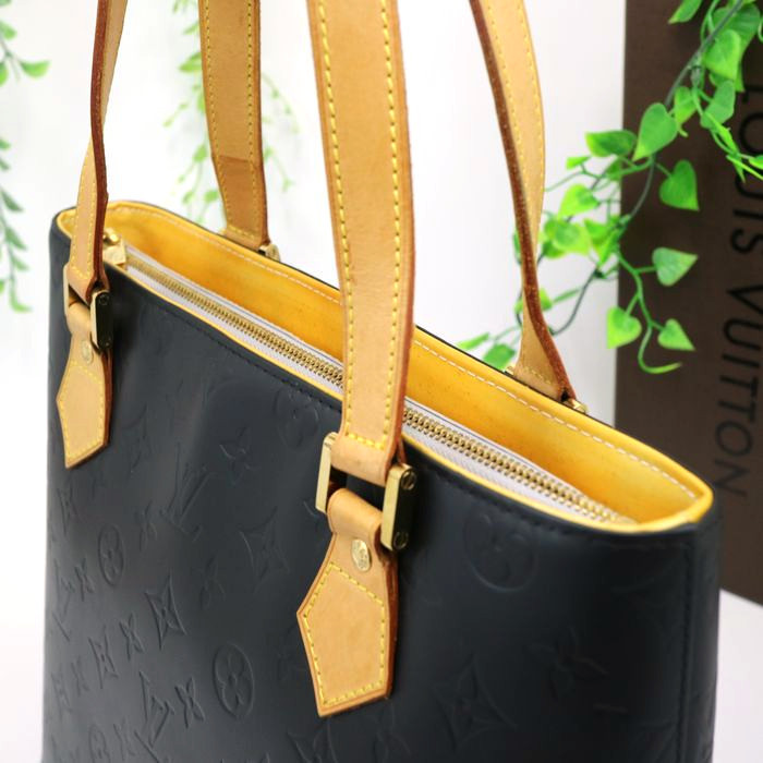 美品】LOUIS VUITTON ヴィトン ヴェルニ ヒューストン モノグラム 