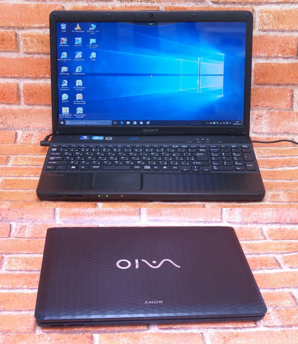 美品☆VAIO-VPCEH39FJ/ブラック/液晶良好/CPU Core i5/Win 10/Office2007/無線ラン/即使用可 _1