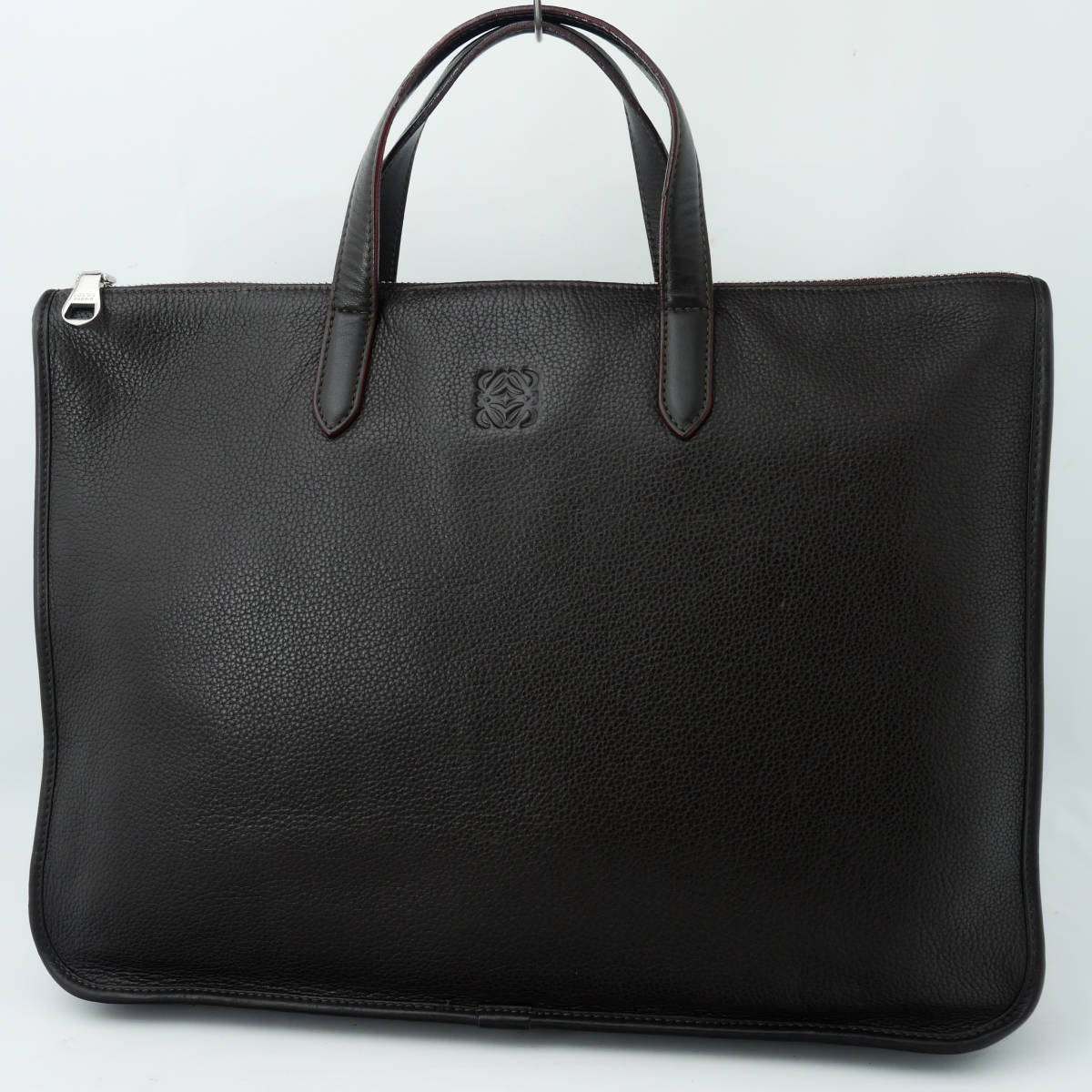 ロエベ Loewe レザー 本革 ブリーフバッグ ビズネスバッグ ダークブラウン メンズバッグ 通勤 通学 かばん バッグ 売買されたオークション情報 Yahooの商品情報をアーカイブ公開 オークファン Aucfan Com