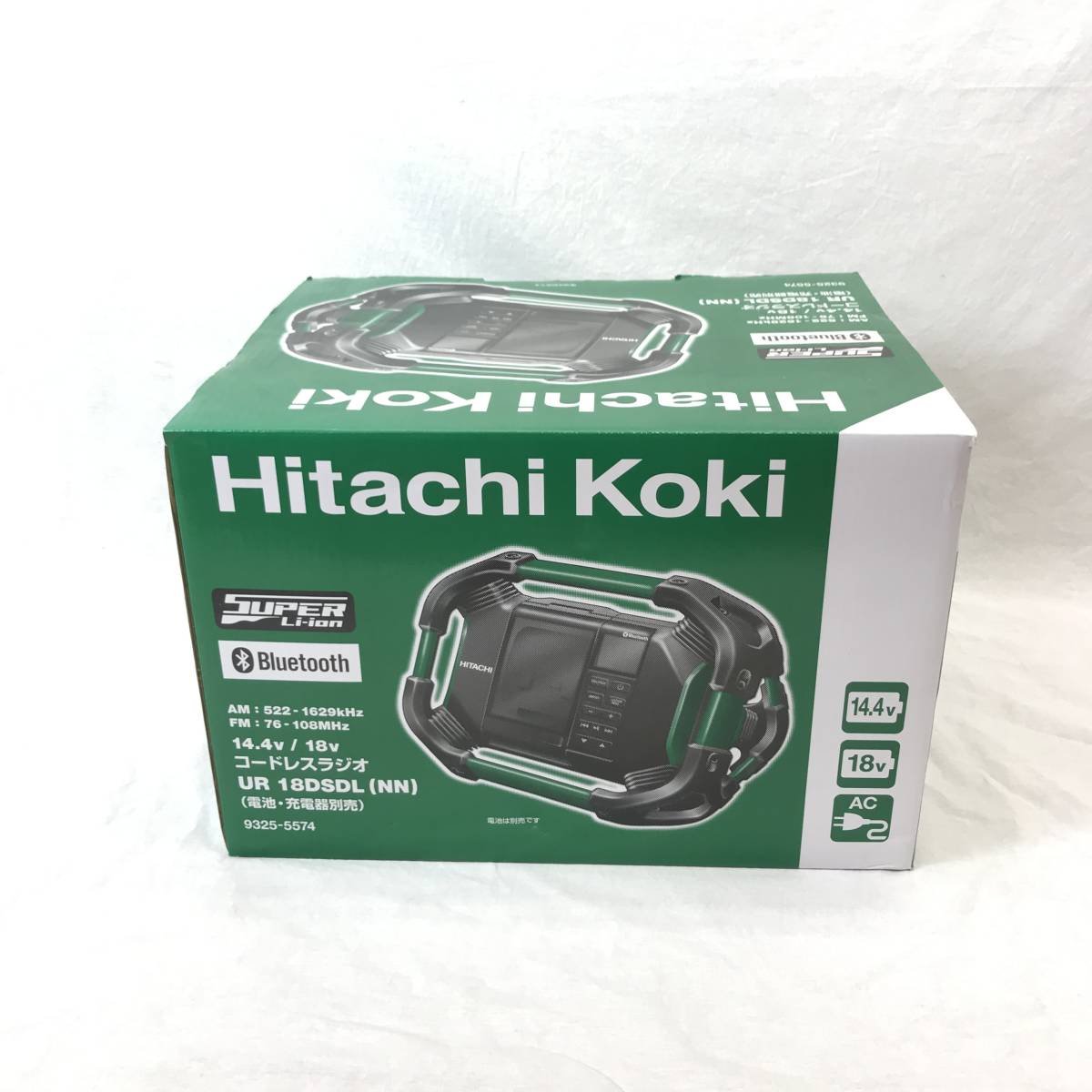 即決価格！『未使用品』HiKOKI ハイコーキ コードレスラジオ UR18DSDL(NN)