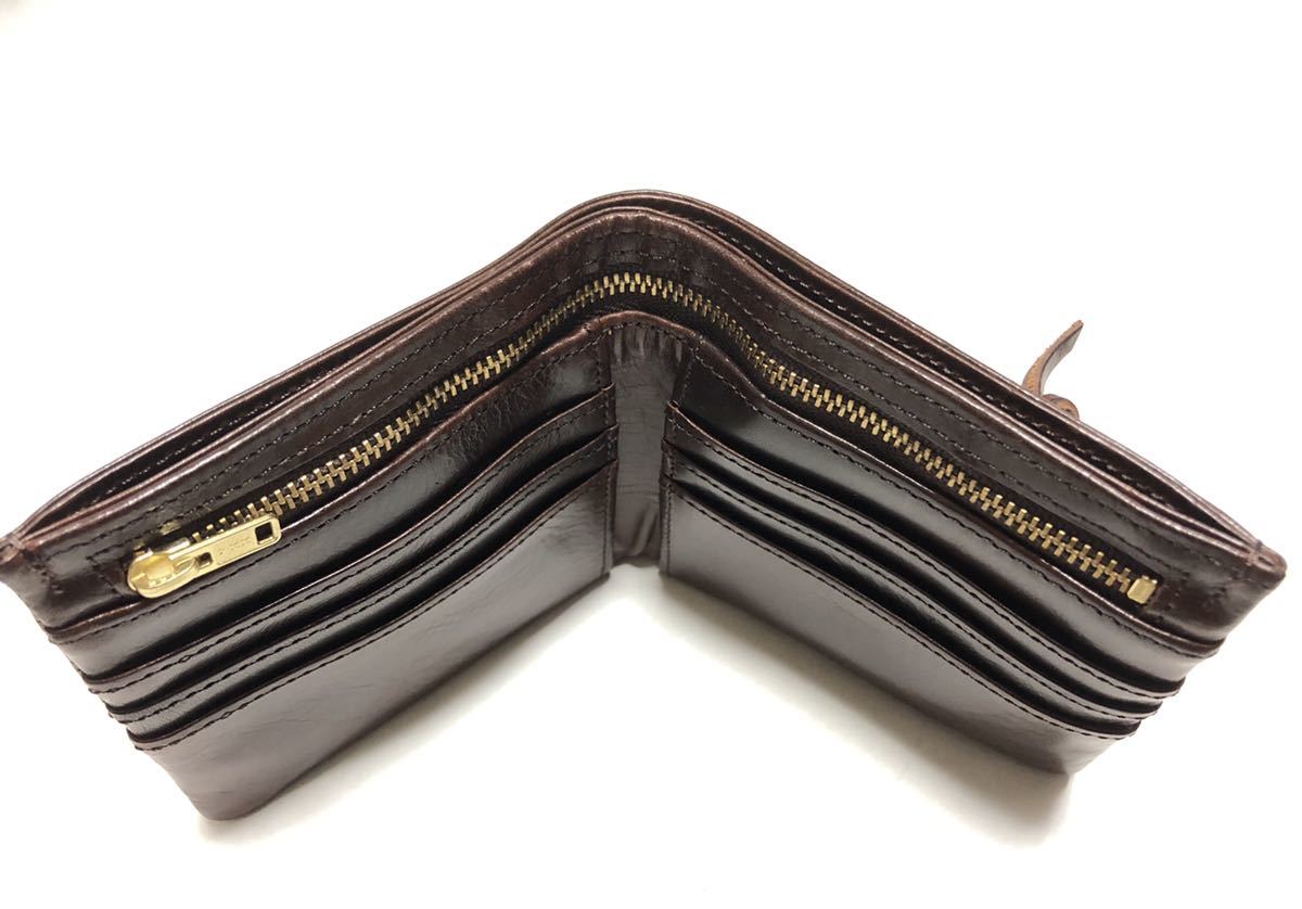 ⭐︎ 【新品、未使用品】PORTER 二つ折り財布 ブラウン 新品未使用！PORTER ポーター革財布 2つ折り財布 吉田カバン ブラウン