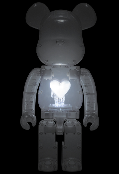 BE@RBRICK Black Heart 1000％ Medicom Toy - Be@rbrick Black Heart