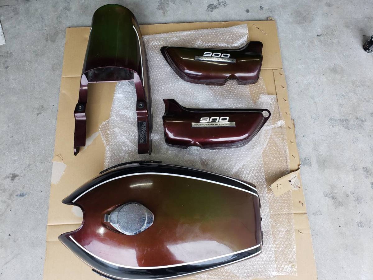 Z1 Z2 KZ900 KZ1000 社外ガソリンタンク テールカウル青玉虫