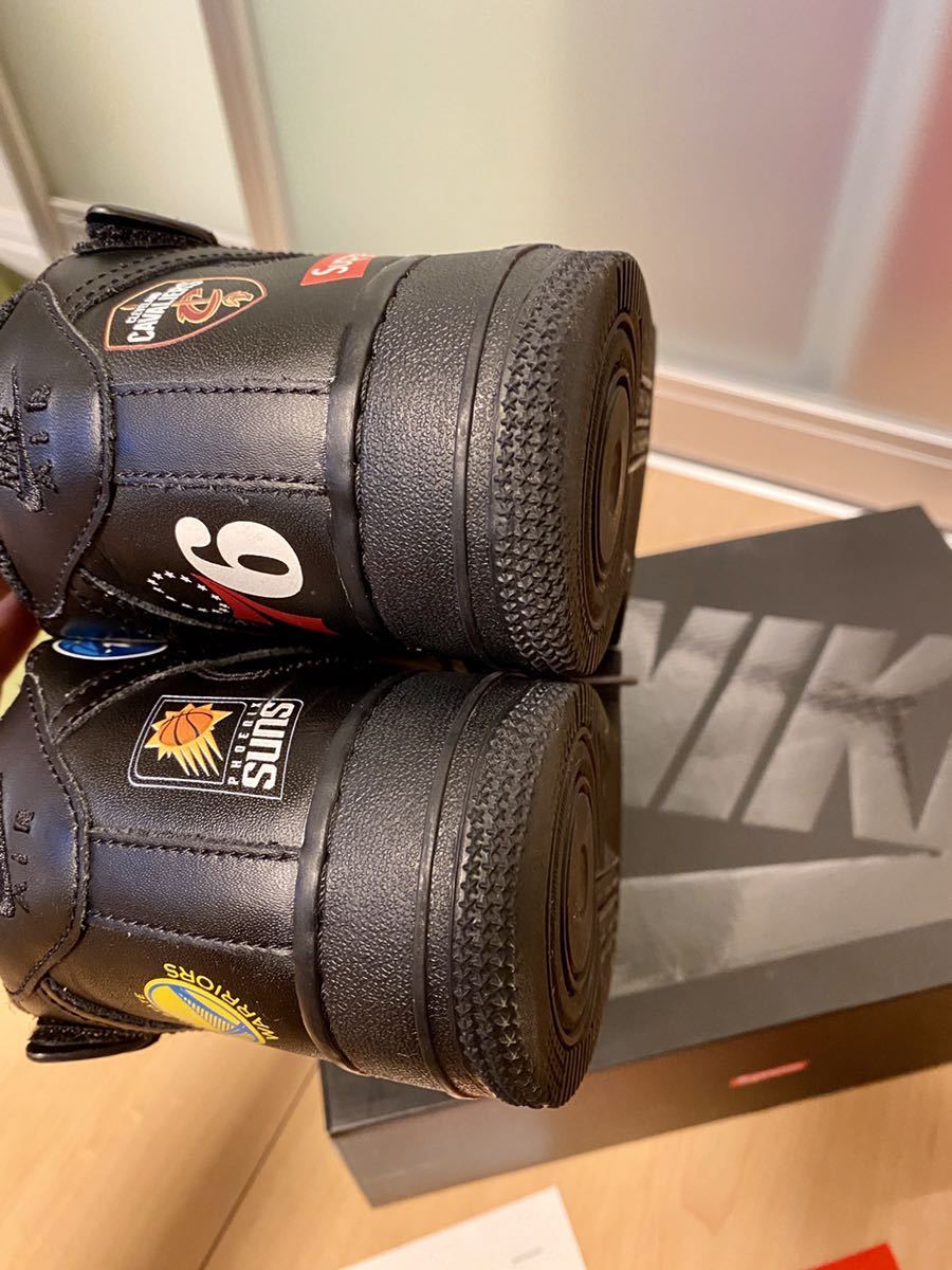 美品 Nike Air Force 1 Mid Black Supreme NBA 26.5