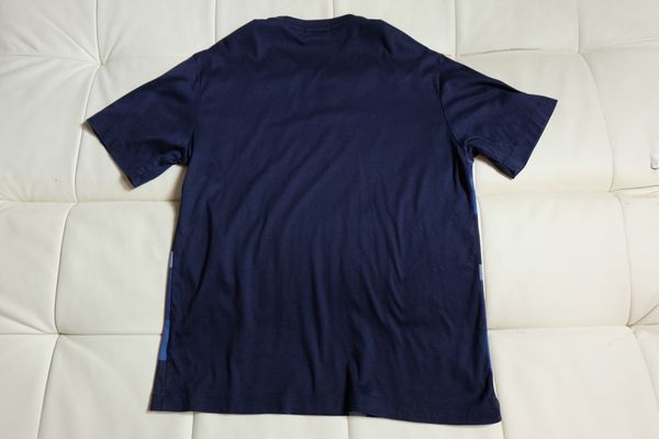 ブラックレーベルクレストブリッジ パネルチェックTシャツ M ブルー系 BLACK LABEL CRESTBRIDGE