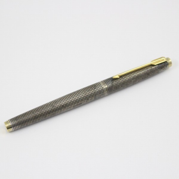 ☆Parker 75 スターリングシルバー 万年筆　14K PARKER パーカー 75 スターリングシルバー 万年筆 14Kペン先【いおき