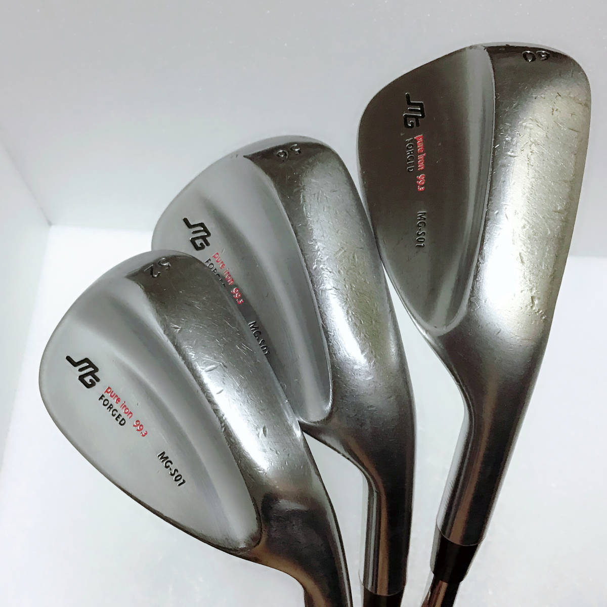 三浦技研 tour MG-S01 ウェッジ 52° 56° 60° 3本セット S01 - セット（ブランド三浦技研）の通販 99.3 純鉄 mg-s01の通販 本 56°の商品詳細｜中古ゴルフのGKゴルフオンラインショップ