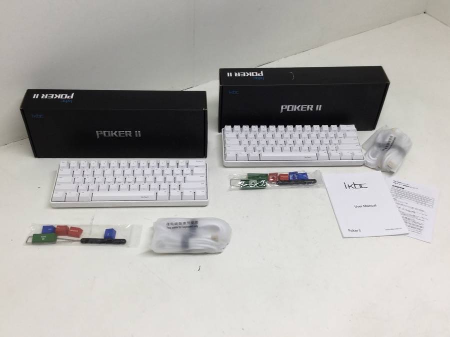 美品 ikbc POKER Ⅱ 計2台セット メカニカルキーボード まとめ売り□1