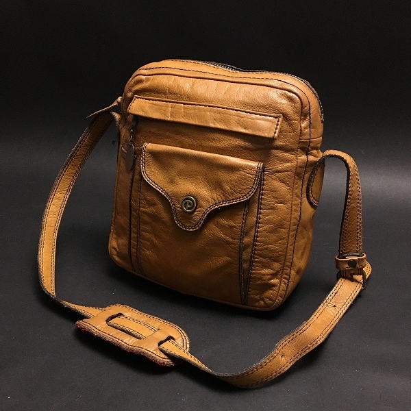 PORTER ポーター ショルダーバッグ オールレザー ブラウン PORTER