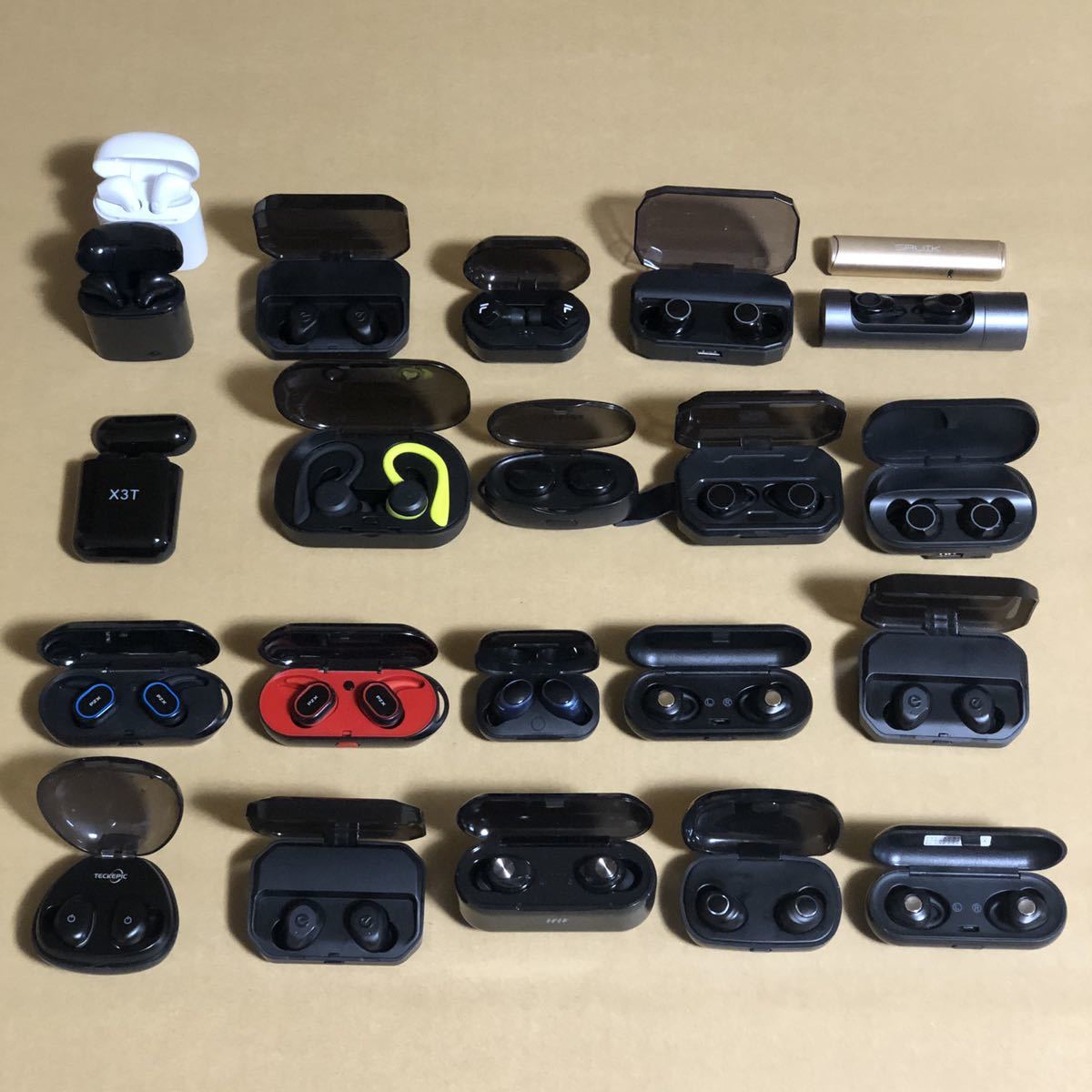 ワイヤレスイヤホン 大量まとめ売り 1円～】22本 まとめ売り 完全ワイヤレスイヤホン 大量セット Wireless