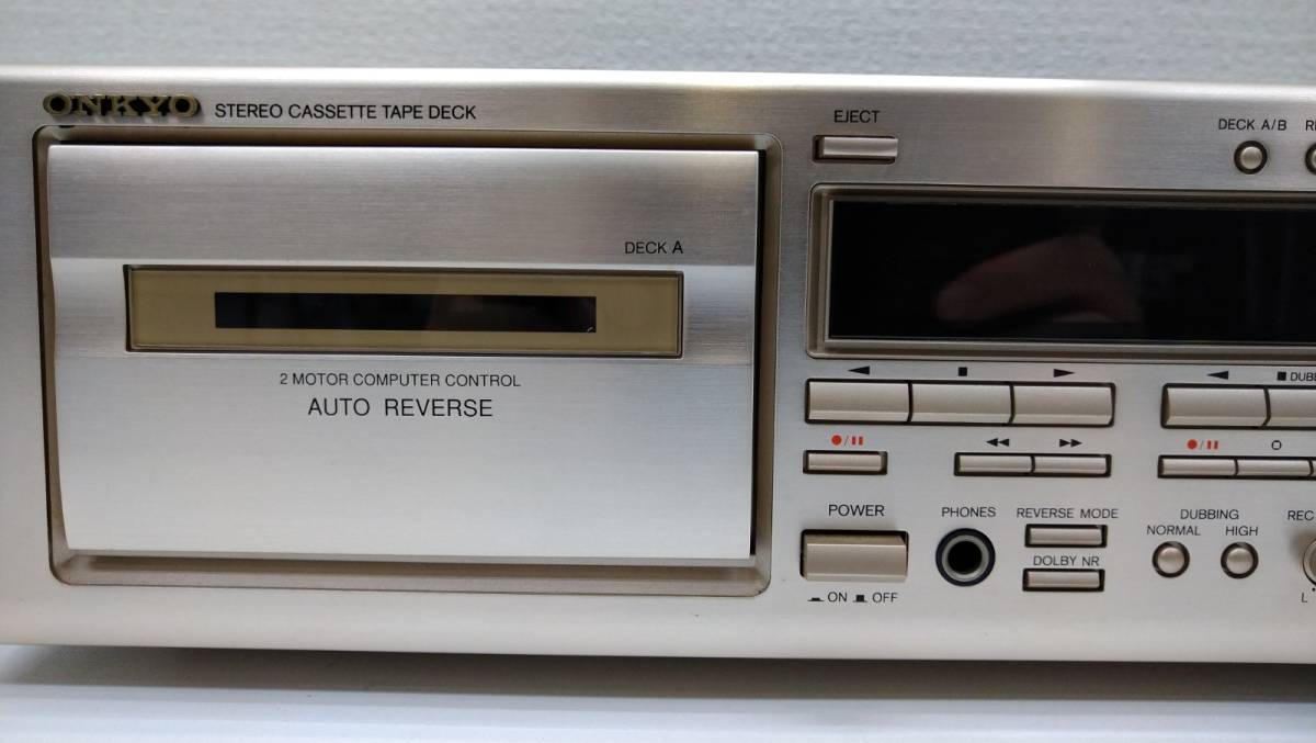 オーディオ機器 ONKYO オンキョー K-W502 ダブルリバースカセットデッキ