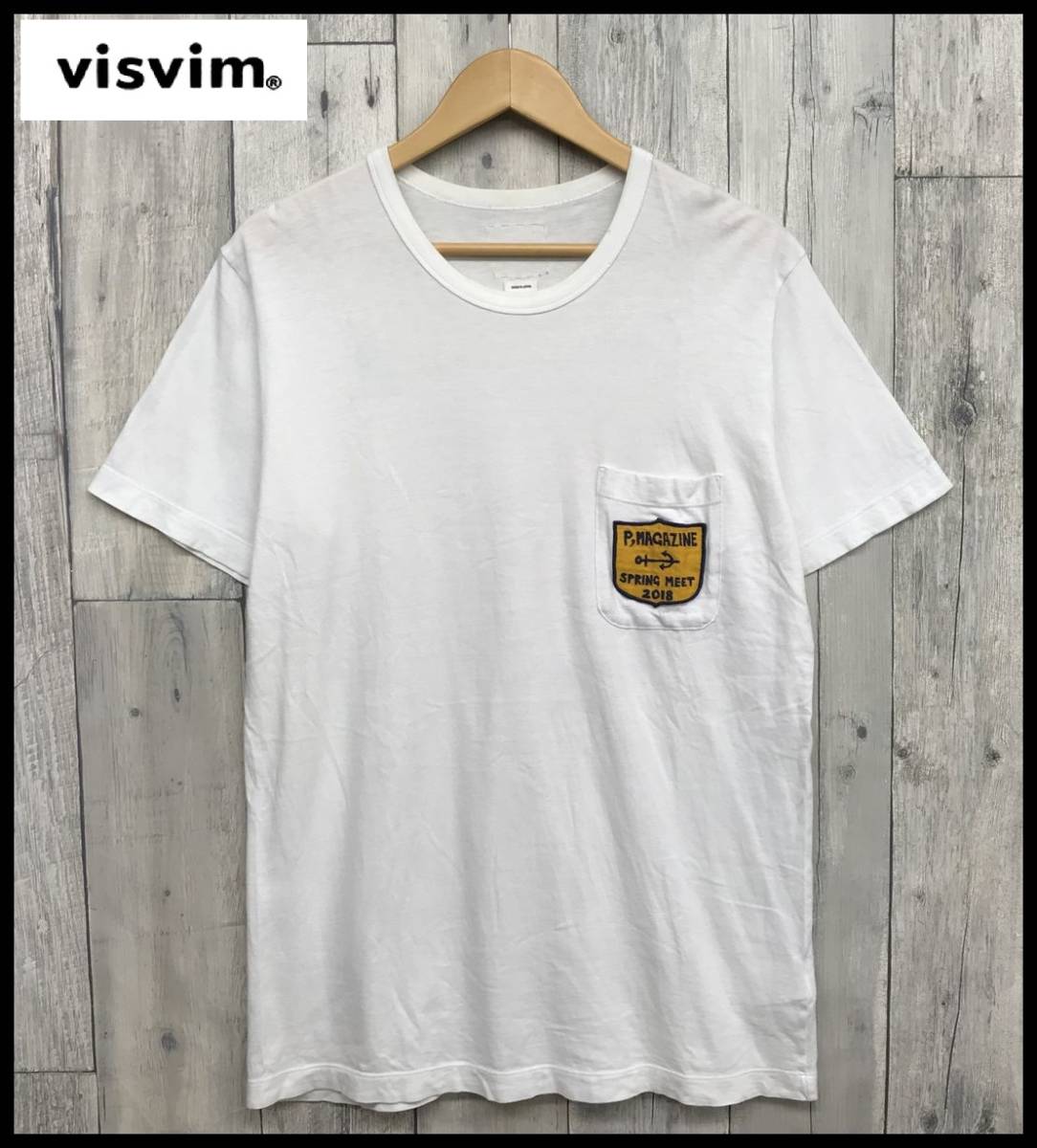 ☆激安☆ visvim ビズビム 18SS PATCH POCKET TEE S/S ロゴ ワッペン  