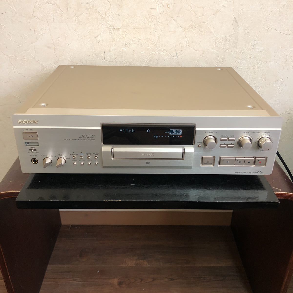 希少】SONY【MDS-JA33ES】MDデッキ【通電済み】 SONY MDデッキ MDS-JA33ES