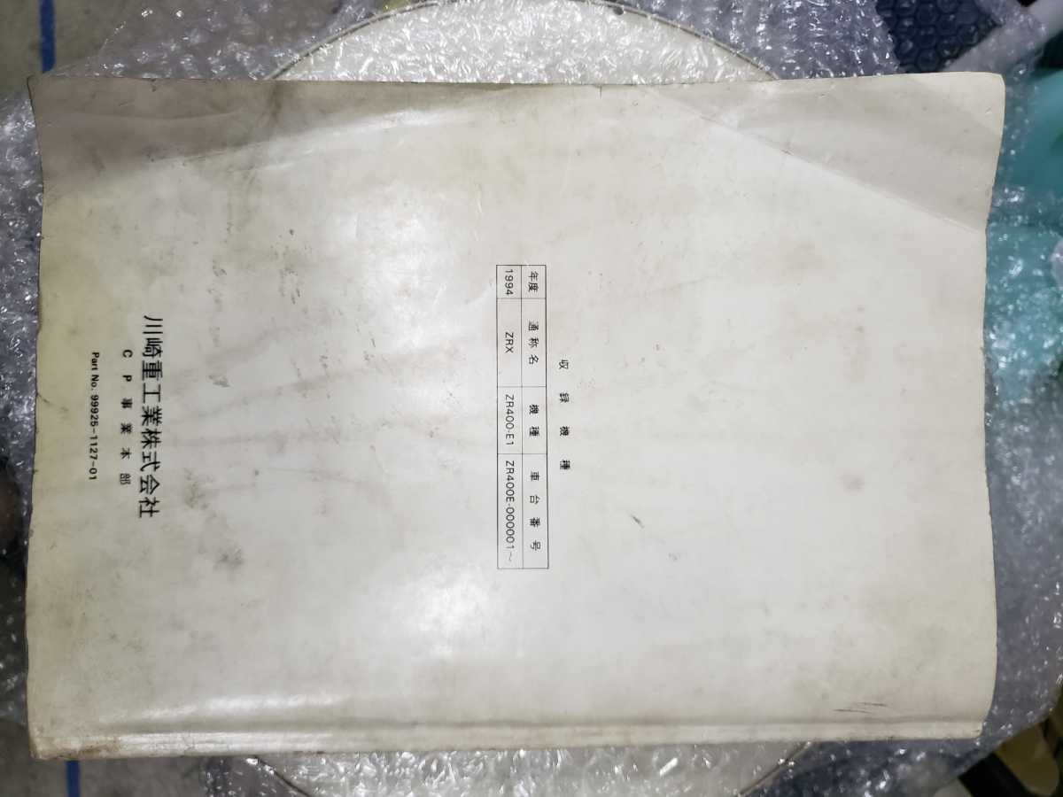 ZRX400 サービスマニュアル