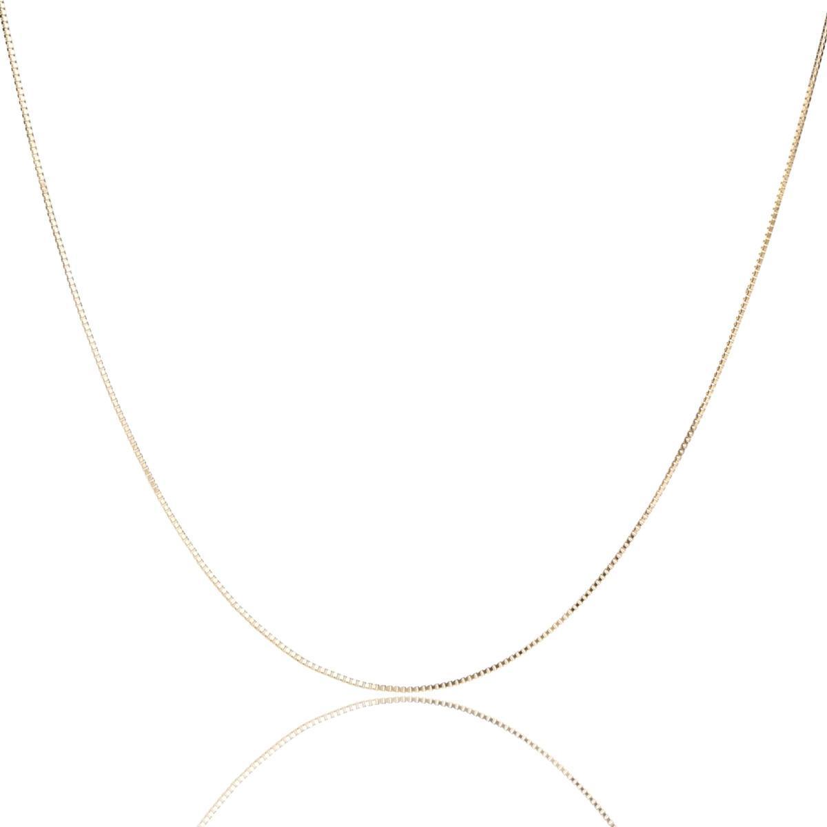 K18 18金 ベネチアンチェーン ネックレス 0.7mm幅 全長50cm ピンスライド_2