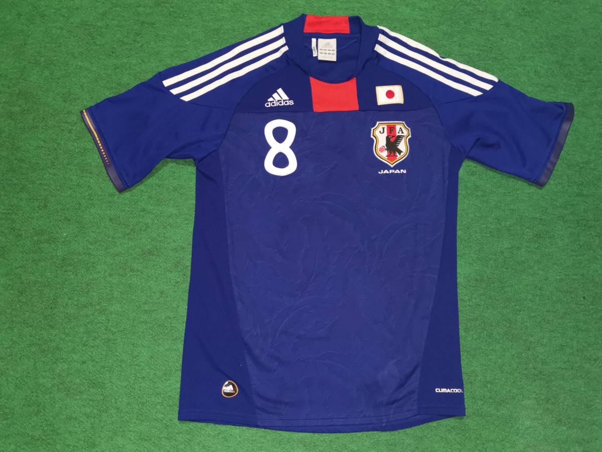 人気セール，大得価 adidas/2010W杯 日本代表 #8 松井大輔 ユニフォーム 正規/M 革命の羽透かし入り(日本)｜売買されたオークション情報、yahooの商品情報をアーカイブ公開 - オークファン ユニフォーム