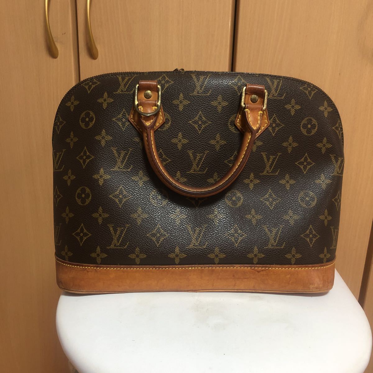 アルマ モノグラム LOUIS VUITTON ヴィトン ハンドバッグ PM M46990 