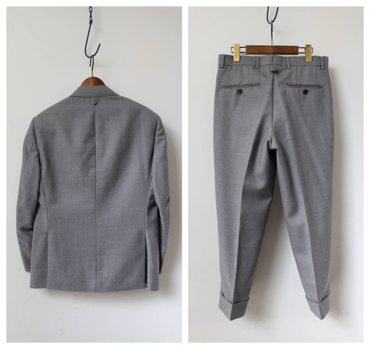 ブラックフリース ブルックスブラザーズ スーツ セットアップ USA製 ビジネス BLACK FLEECE/セットアップスーツ/グレー/ブラックフリース バイ