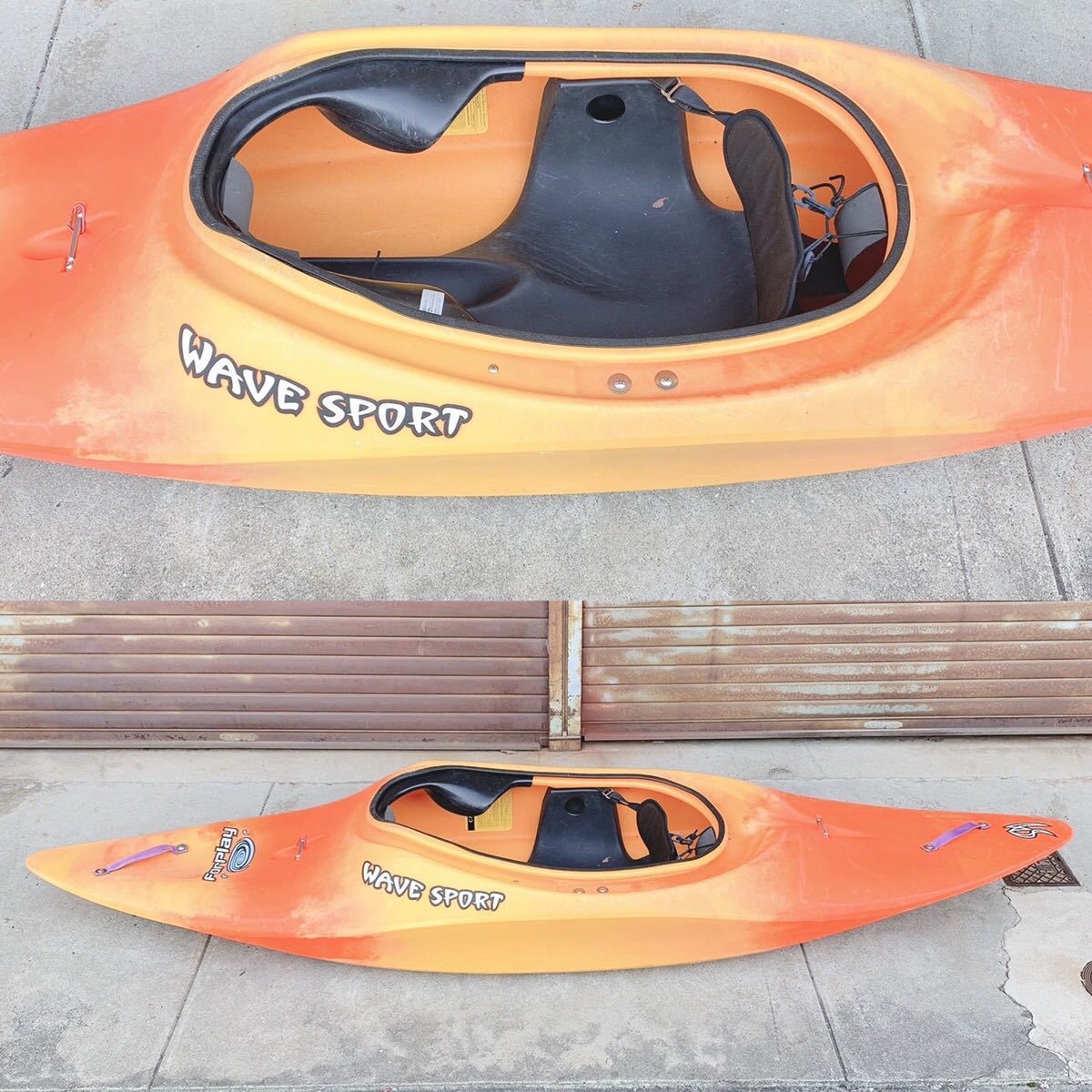 人気定番，送料無料 Wave Sport ウェーブスポーツ For Play リバーカヤック カヤック 全長約250cm オレンジ系 直取限定 R阿0422(カヤック)｜売買されたオークション情報、yahooの商品情報をアーカイブ公開 - オークファン カヤック