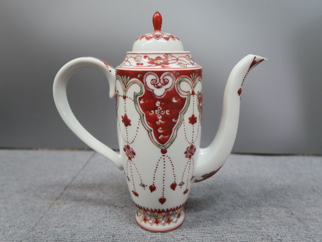 煎茶道具　赤絵水注　急須　江戸後期 ☆赤絵 水注 在銘 煎茶道具 急須 6-27 Yahoo!オークション - (茶道具