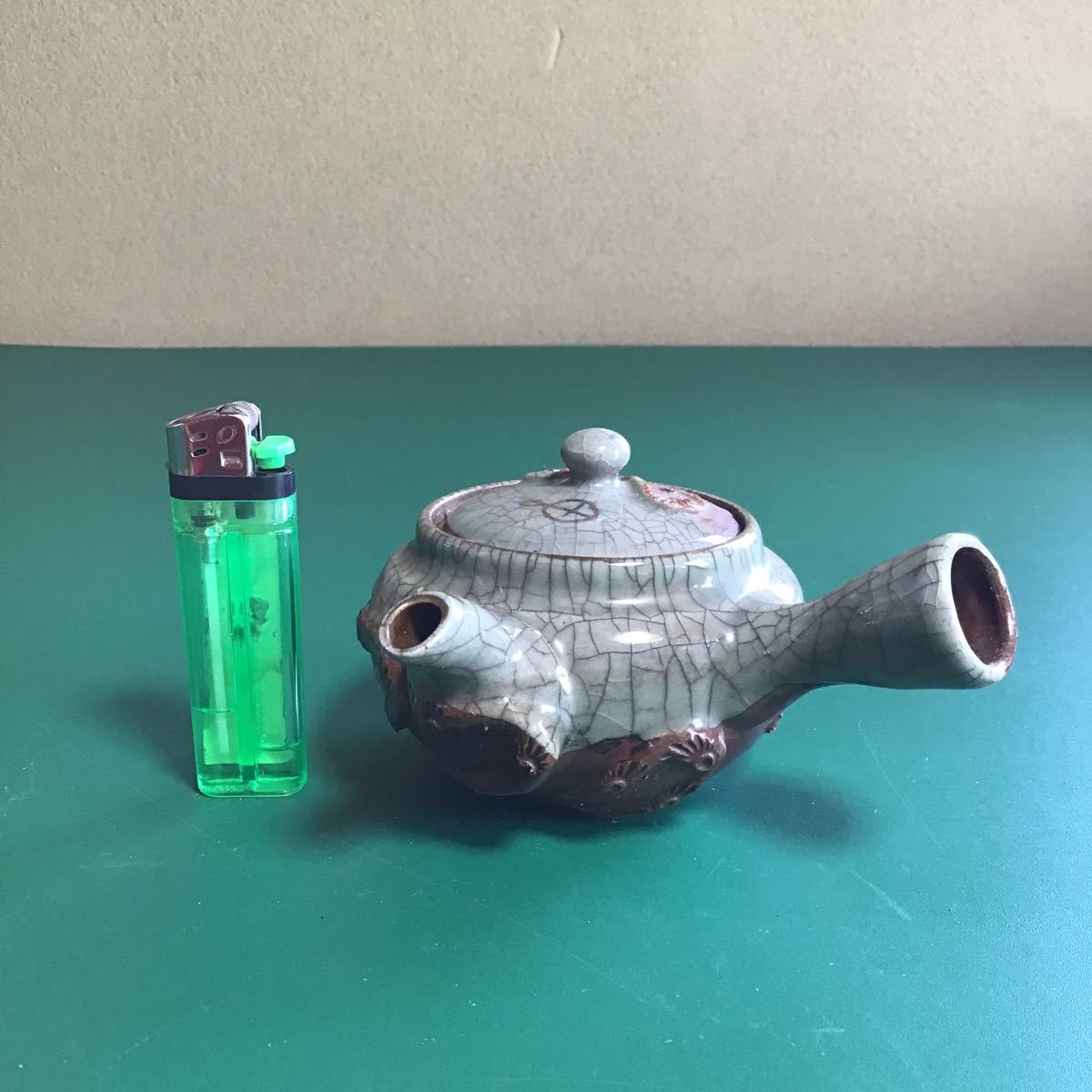 ◯so14 相馬焼　湯呑　急須　セット　3個　相馬　湯飲み　湯呑み　湯のみ　茶器　検索　煎茶道具　煎茶　馬_5