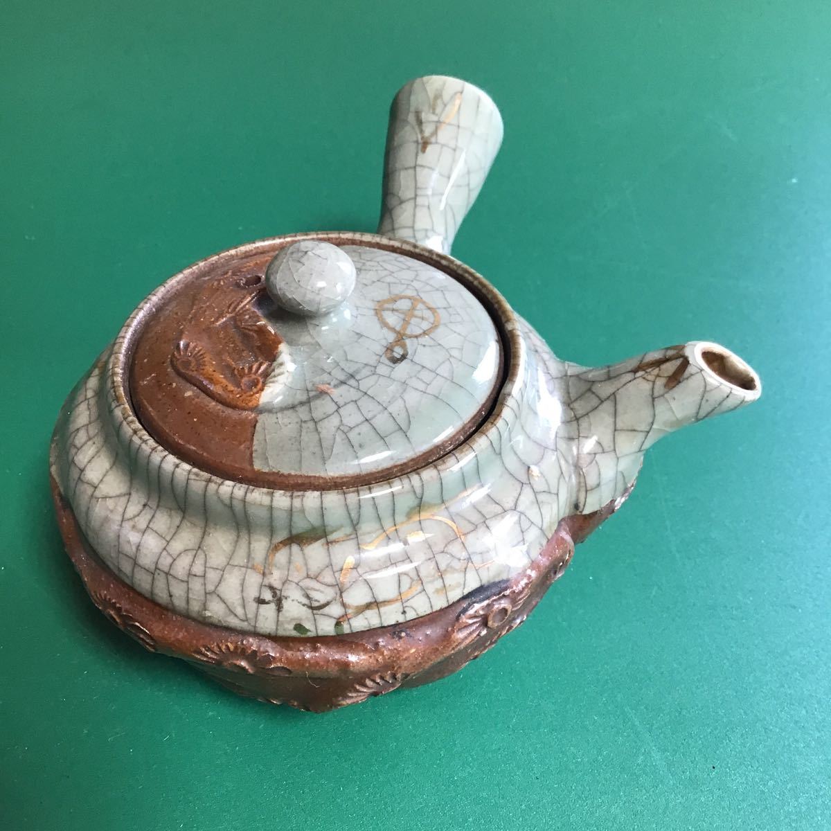 ◯so14 相馬焼　湯呑　急須　セット　3個　相馬　湯飲み　湯呑み　湯のみ　茶器　検索　煎茶道具　煎茶　馬_6