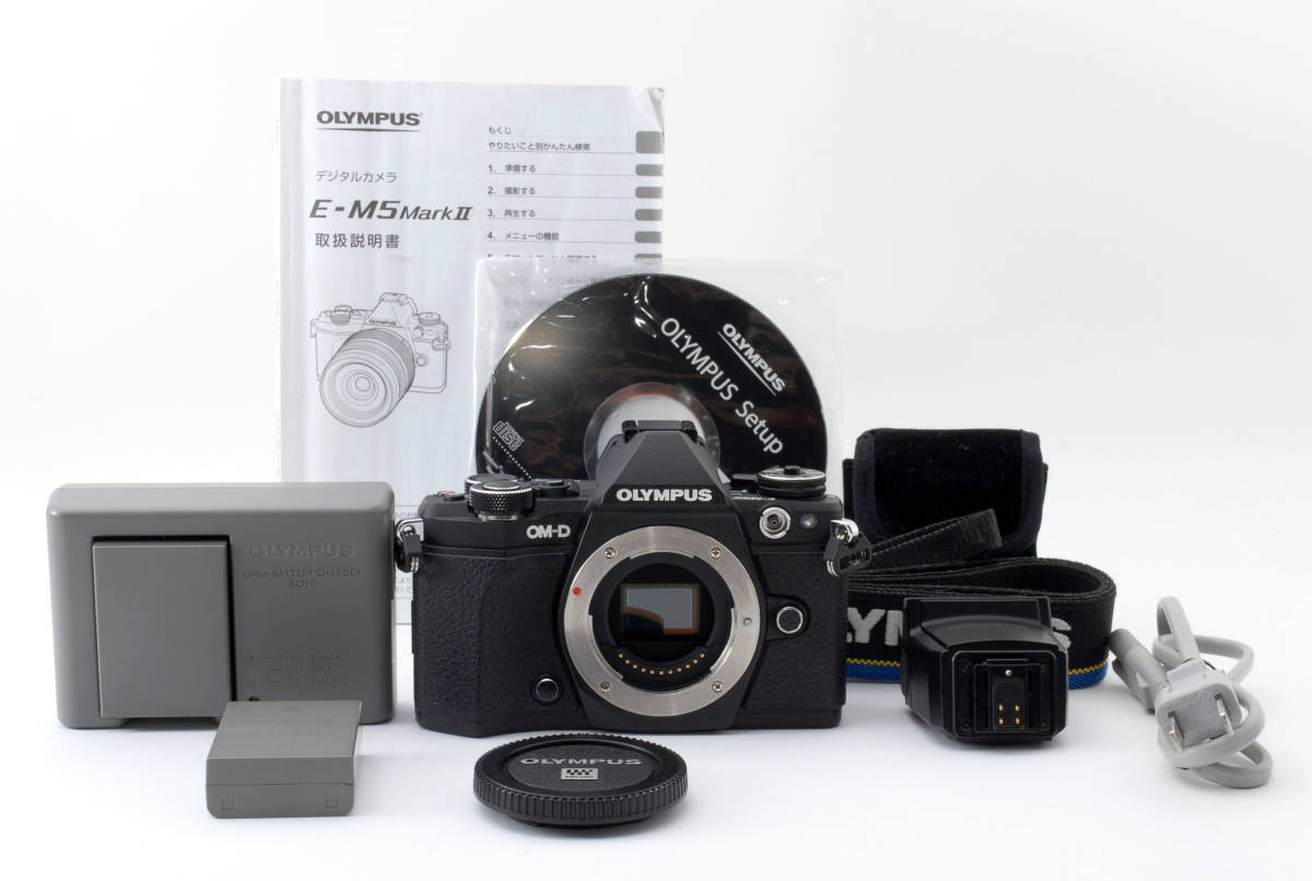 美品】 オリンパス OLYMPUS OM-D E-M5 MARK II 10449ショット 【動作