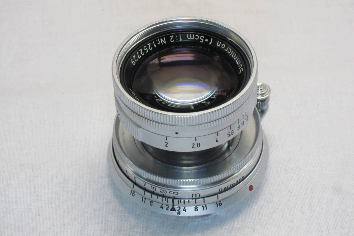 Summicron f=5cm 1:2 Ernst Leitz Gmbh Wetzlar Germany ズミクロン