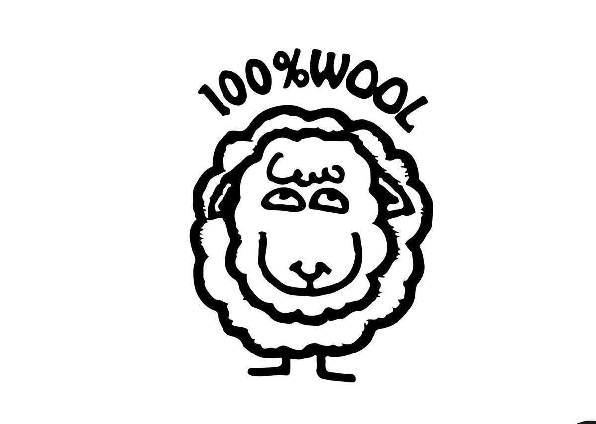 世田谷ベース風 所さん 100% ウール wool 羊 シール US アメ車 旧車