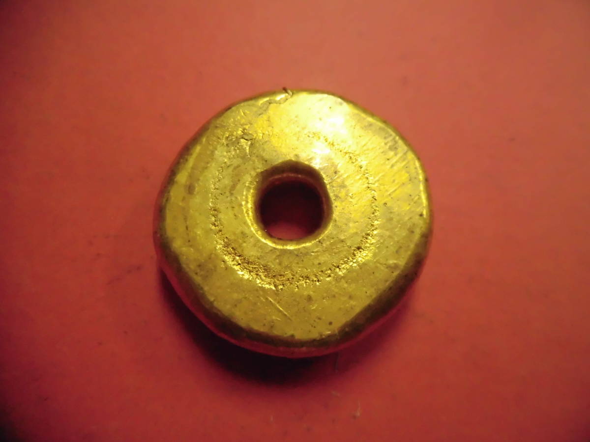 金塊?《金庫 萬寶》金錠 未鑑定品 古物 旧蔵 古董品 清朝 重 :80 g 