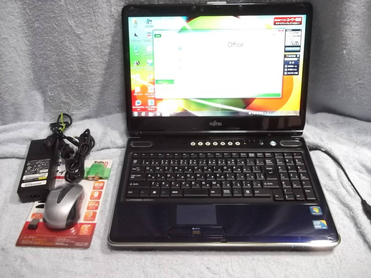 富士通 LIFEBOOK A512/F Celeron B820 1.7GHz 2GB DVDスーパーマルチ