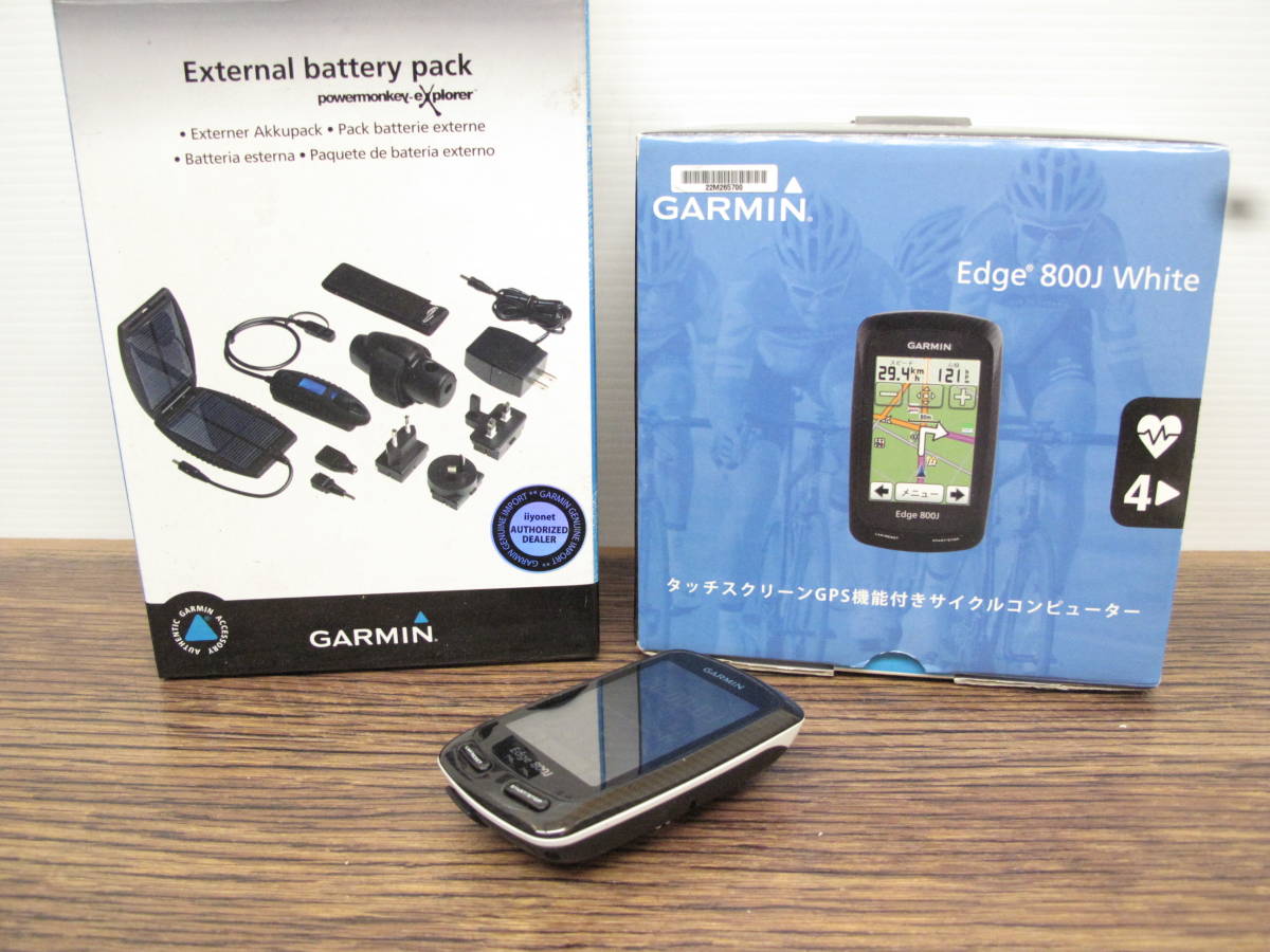 B2a壱☆GARMIN ガーミン Edge 800J White GPSサイクルコンピューター