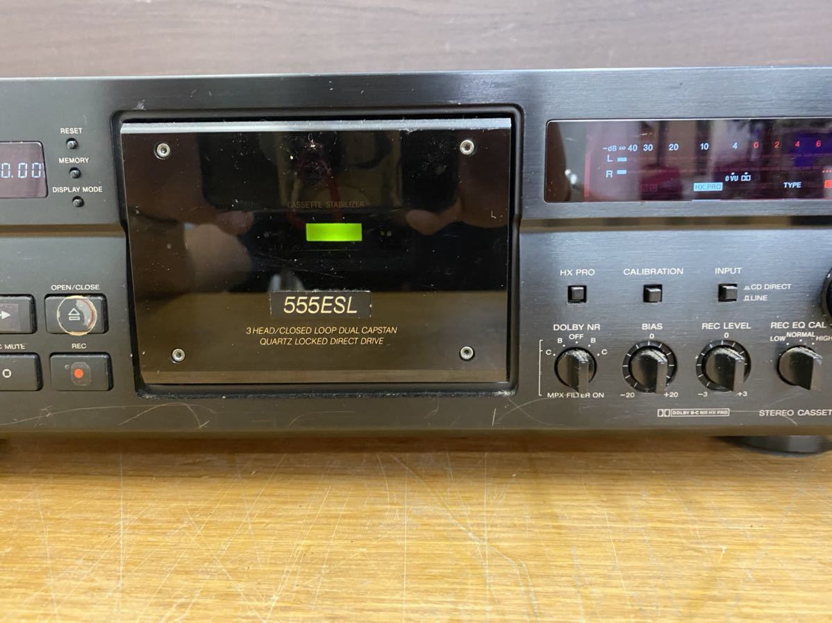♯ SONY カセットデッキ ソニー ジャンク品 TC-K555ESL カセット開き
