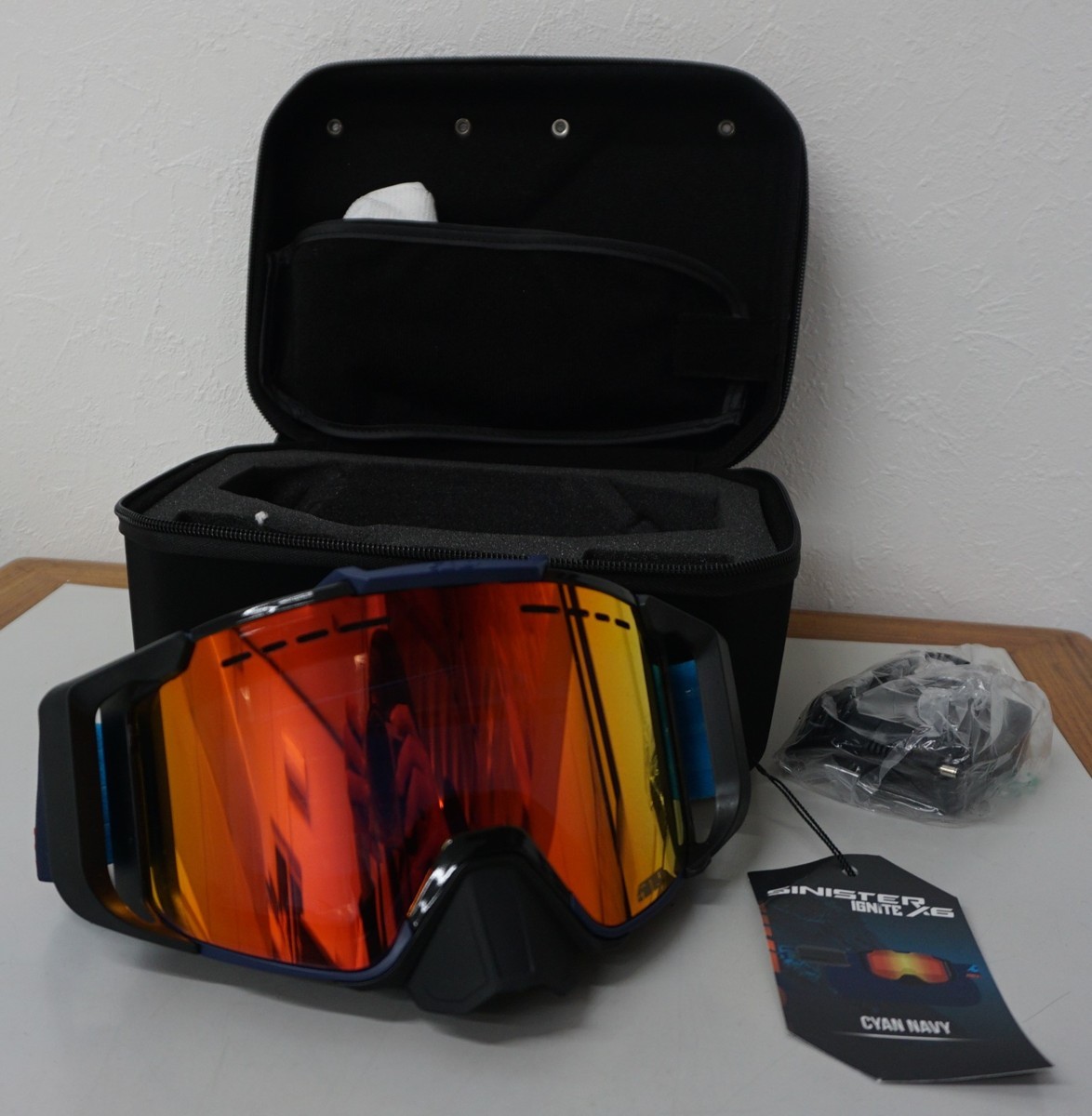 限定セール，新品 509 SINISTER X6 IGNITE CYAN NAVY 大 ヒートゴーグル(スノーモービル)｜売買されたオークション情報、yahooの商品情報をアーカイブ公開 - オークファン スノーモービル