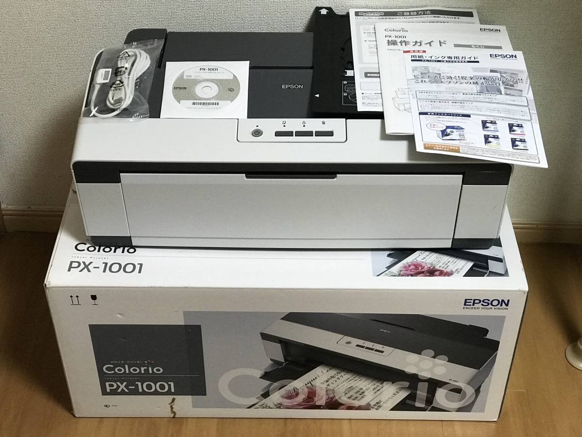 【未使用品】EPSON A3対応プリンター PX-1001 希少価値あり！動作良好 EPSON A3プリンター PX-1001 エプソン 黒