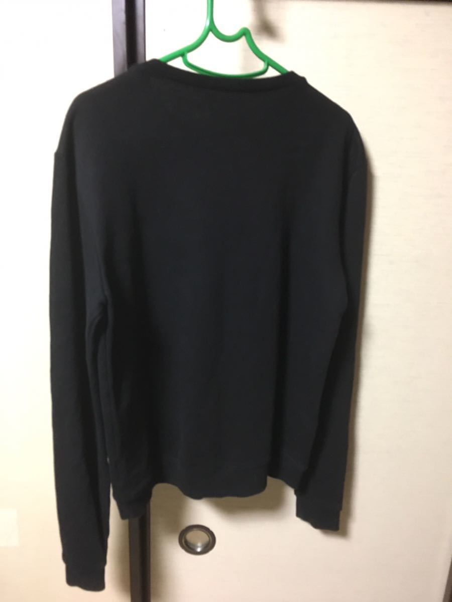 14aw サンローランパリ レザーヨークヘンリーネックスウェット エディ