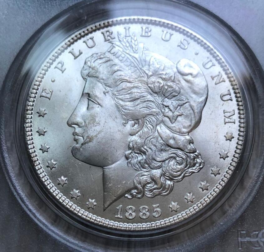 アメリカ 1885年 モルガンダラー 1ドル 未使用 PCGS社 MS-63 銀貨