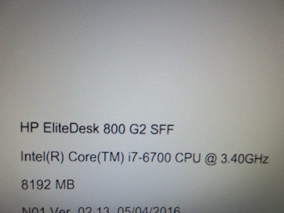 HP HP ”Compaq 8200 Elite SFF” Core i3-2100 3.10GHz・4GB・Win 10 